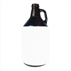 DC412634CP Slip On Neoprene Growler Cooler Sleeve With Full Color Custom Imprint